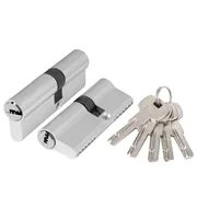 Цилиндровый механизм (AZ200/80) AZ2000Key80 (30+10+40) CP хром, фото 1