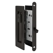 Защелка с ручками для раздвижных дверей SH.URB153.KIT011-BK (SH011 URB) BPVD-77 вороненый никель, фото 1
