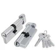 Цилиндровый механизм (200 ZM/120) 2000ZMKnob120(55+10+55) CP хром 5Key с вертушкой, фото 1
