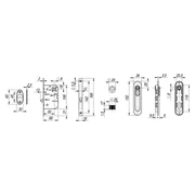 Набор для раздвижных дверей SH.LD152.KIT011-BK (SH011-BK) SG-1 матовое золото, фото 2