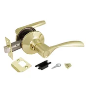 Ручка защелка DK610 PB-PS (6010 PB-P) (без фик.) золото, фото 1
