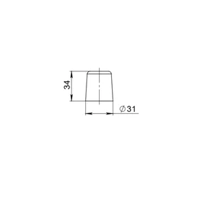 Упор дверной DSF-31/35 WH белый