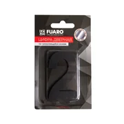 Цифра "2" самоклеящаяся SS304 (50х30) (FUARO) BL черный, фото 2