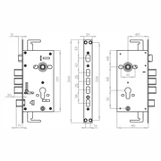 Корпус врезного замка без ц/механизма CH-09CT, фото 2