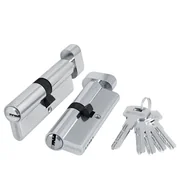 Цилиндровый механизм (200 ZM/100) 2000ZMKnob100(45+10+45) CP хром 5Key с вертушкой, фото 1