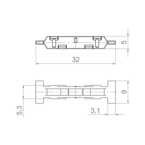 Крепеж для профиля крышки SLD.Scope 9/5/30 bracket (60 pcs)