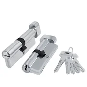 Цилиндровый механизм (200 ZM/100) 2000 ZMKnob100(60+10+30) CP хром 5Key с вертушкой, фото 1