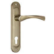 Ручка на планке HANDLE90.CRONA.18-85 (P90 8518 CRONA) AB бронза, фото 1