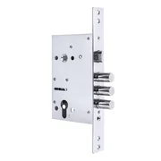 Корпус врезного замка c защёлкой MDV30C-816 CP (V30/C) CP хром тех.уп., фото 1