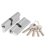 Цилиндровый механизм (AX200/100) AX2000Key100 mm (45+10+45) CP хром 5 кл., фото 1