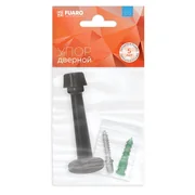 Упор дверной настенный STOPPER/15 (DS-15) BL-24 черный, фото 3