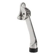 Упор дверной напольный STOPPER-100 SN (матовый никель) козья ножка, фото 1