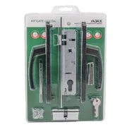 Корпус Ajax (Аякс) цилиндровый в комплекте с ручкой KIT GATE-2585/24 BL черный, фото 3