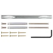 Ручка раздельная R.TL54.LOGICA (LOGICA TL) 140mm SN/CP-3 матовый никель/хром, фото 4