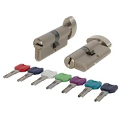 Цилиндровый механизм MaxPro7002Knob110mm(50+10+50) SN никель 7key с вертушкой, фото 1