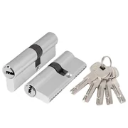 Цилиндровый механизм (AZ200/70) AZ2000Key70 (30+10+30) CP хром, фото 1