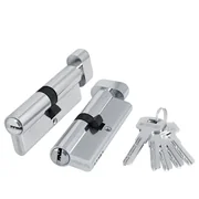 Цилиндровый механизм (200 ZM/110) 2000ZMKnob110(55+10+45) CP хром 5Key с вертушкой, фото 1