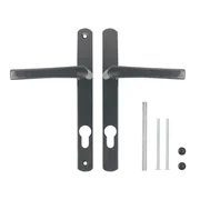 Ручка на планке HANDLE.85.25.67-75 RAL 7016 антрацит, фото 4