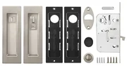 Защелка с ручками для раздвижных дверей SH.URB153.KIT011-BK (SH011 URB) SN-3 матовый никель, фото 4