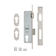 Корпус узкопрофильного замка с роликовой защёлкой 155 (25 mm) w/b (никель), фото 3