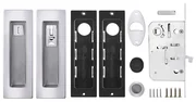 Защелка с ручками для раздвижных дверей SH.URB153.KIT011-BK (SH011 URB) СP-8 хром, фото 4