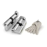 Цилиндровый механизм (R302/60) R3002Knob60(25+10+25) CP хром 5Key с вертушкой, фото 1